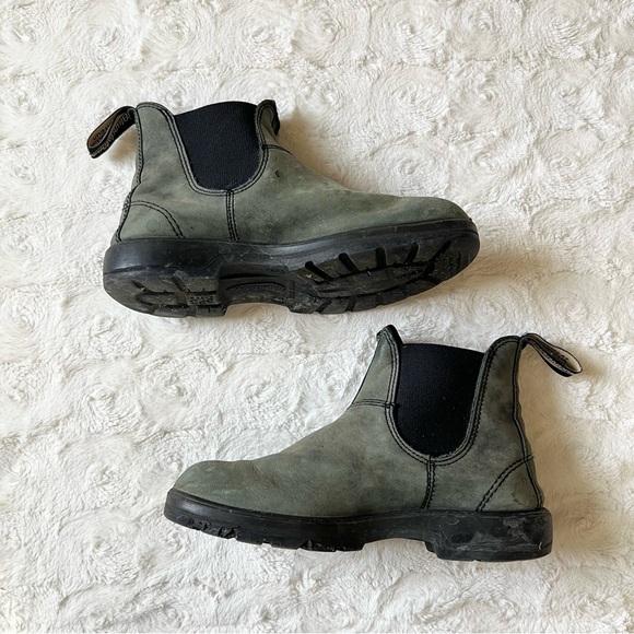 Blundstone Boots Womens 8 Green Chelsea Nubuck Leather 2442 Classic Granola READ - Picture 2 of 9